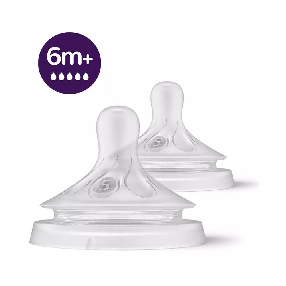 Avent Natural Response Flow Nipple 5, 6m+ SCY965/02 2pcs