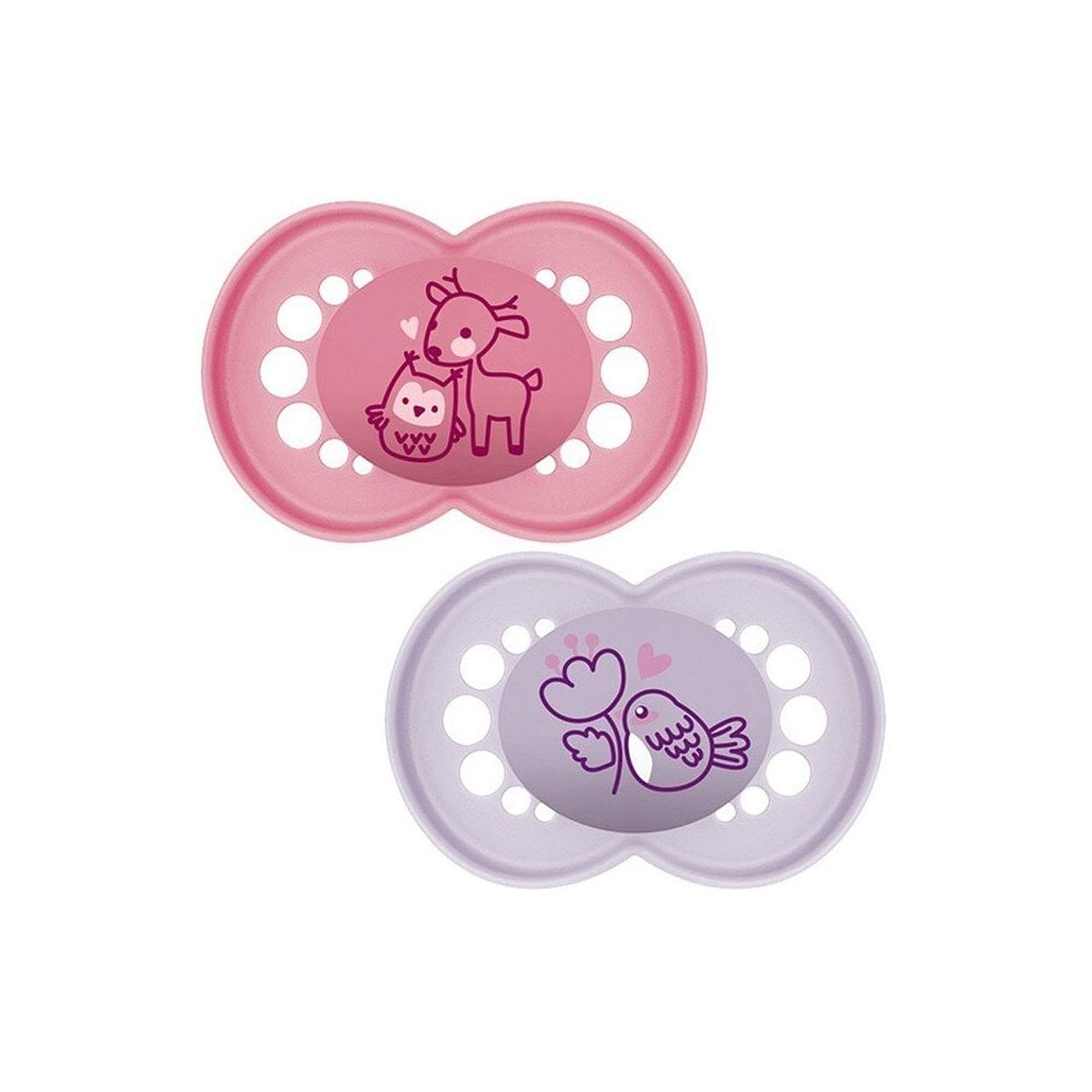 Original Silicone Soother 16m+ Pink 250S 2pcs