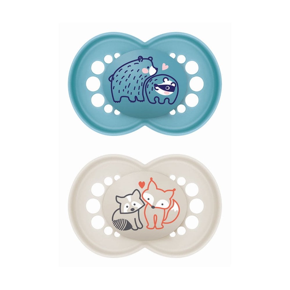 Original Silicone Soother 16m+ 250SBc Blue 250S 2pcs
