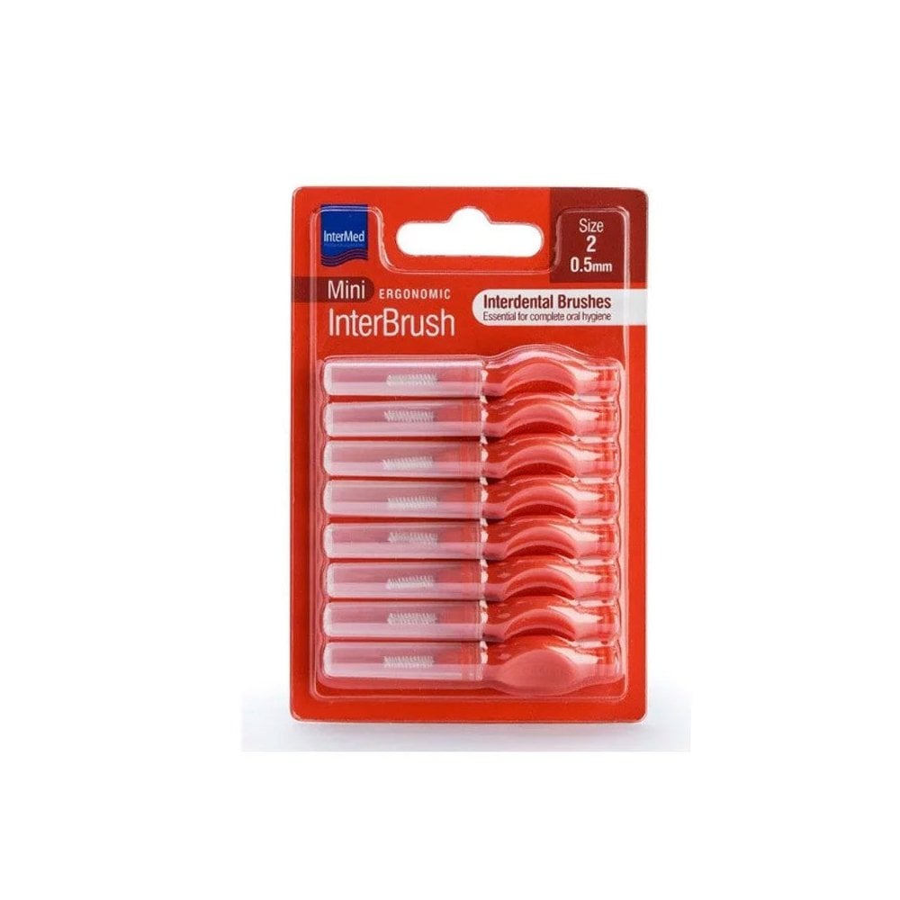 Ergonomic InterBrush Mini 0.50mm Size 2 8pcs
