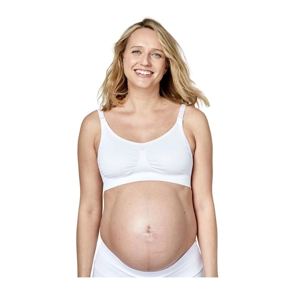 Keep Cool Breathable Maternity and Nursing Bra White