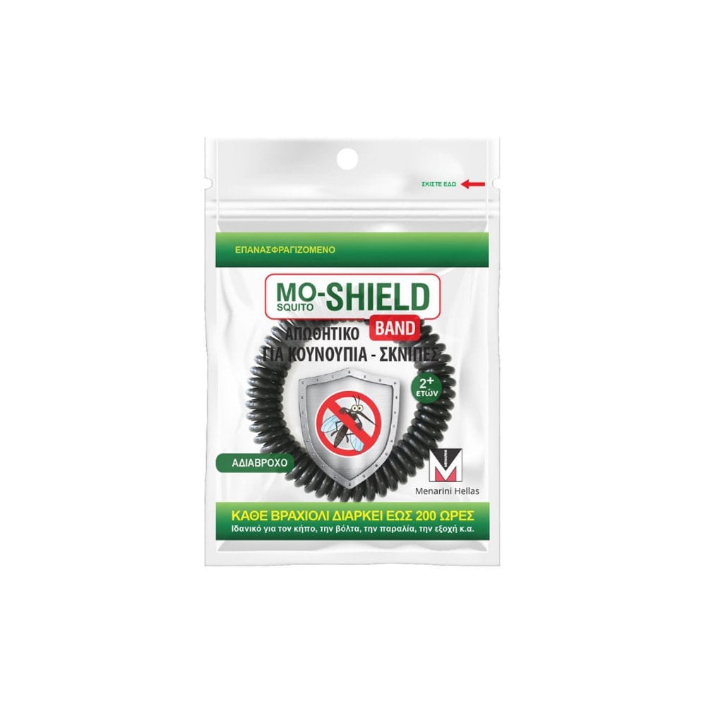 MO-SHIELD Band Mosquito Repellent Bracelet Black 1pc