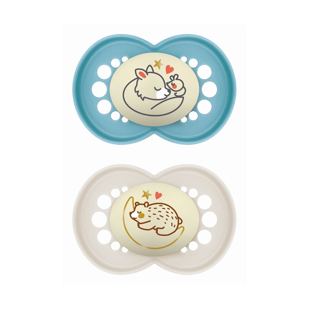 Night Silicone Soother 160SBc 6-16m Boy 2pcs