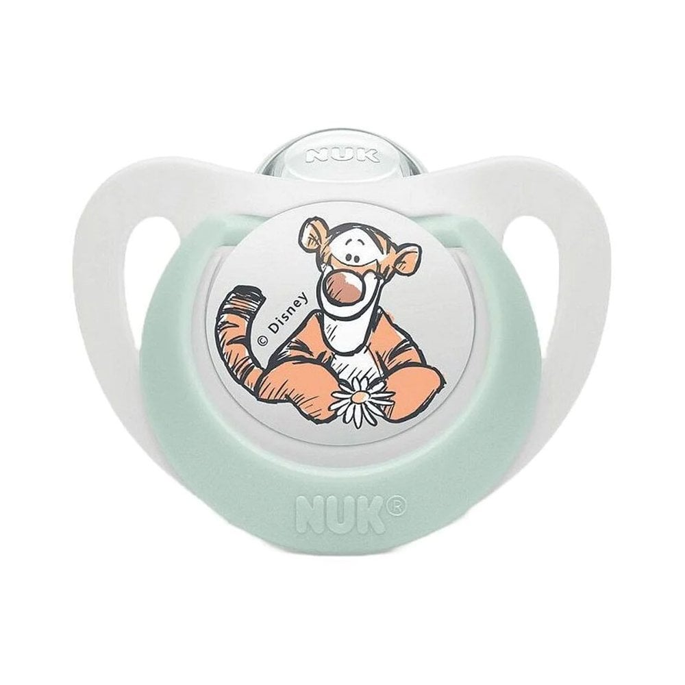 Star Disney Winnie the Pooh Tiger Silicone Soother White 0-6m 1pc