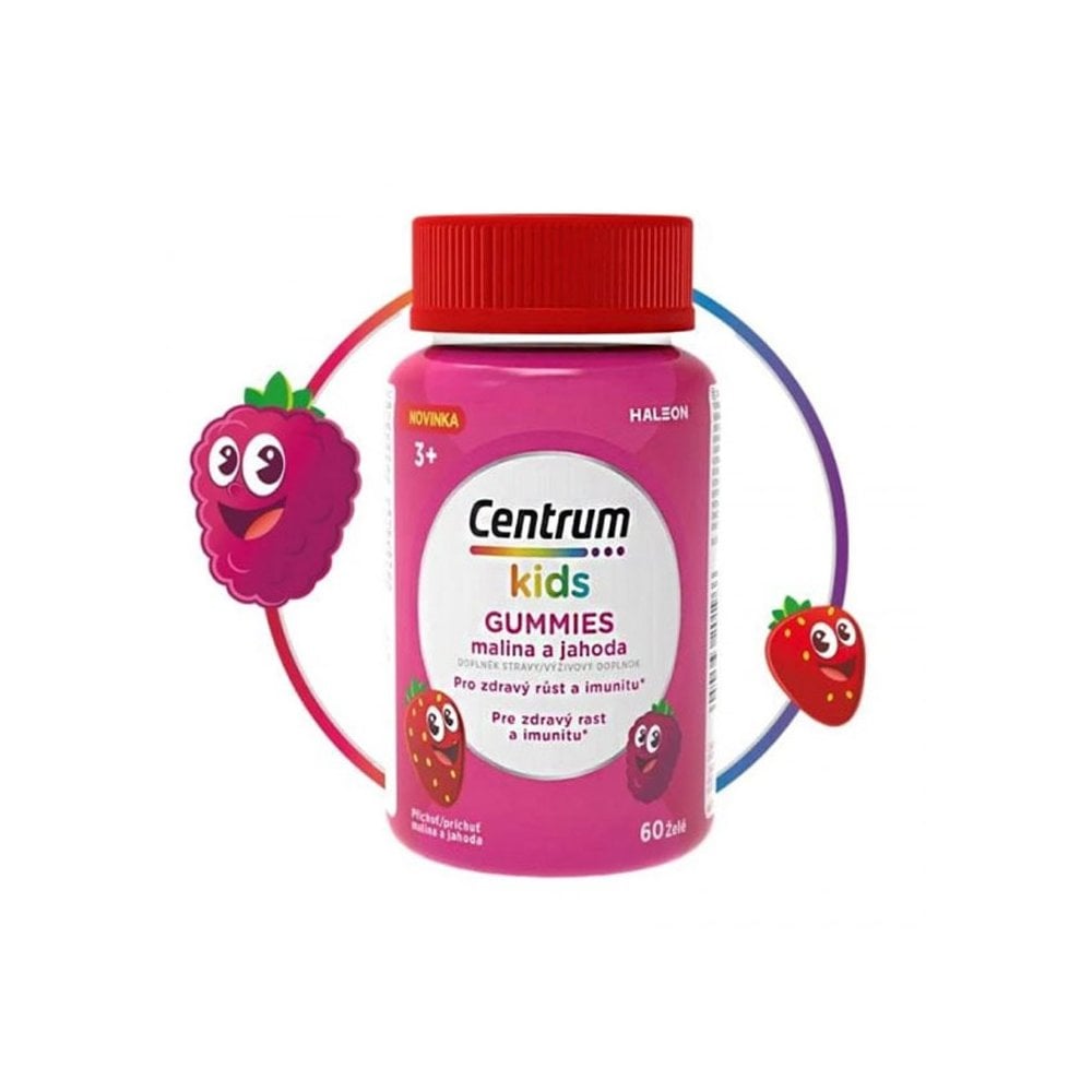 Kids Gummies Strawberry & Raspberry 60gummies