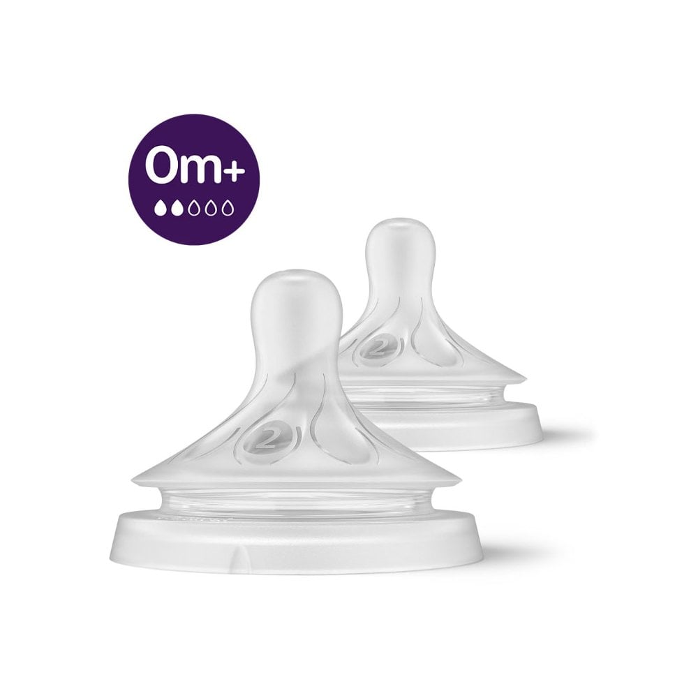 Natural Response Teat 0m+ SCY962/02 Flow 2, 2pcs