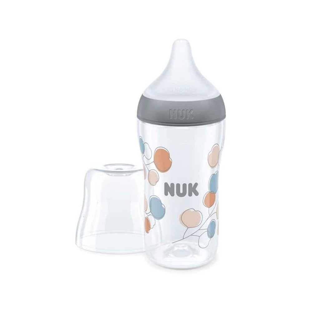 Perfect Match Baby Bottle with Soft Silicone Teat 3m+ Gray 260ml