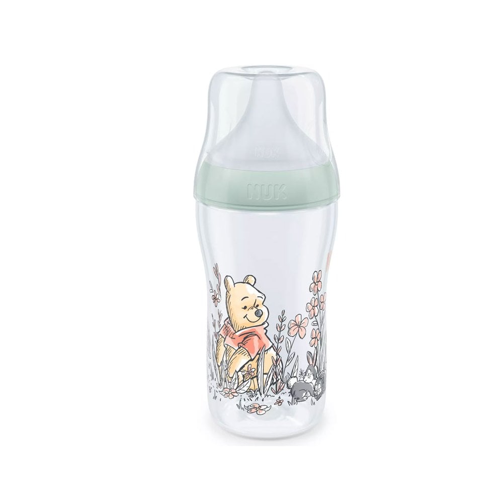 Disney Winnie Pooh Perfect Match Baby Bottle with Soft Silicone Teat 3m+ 260ml