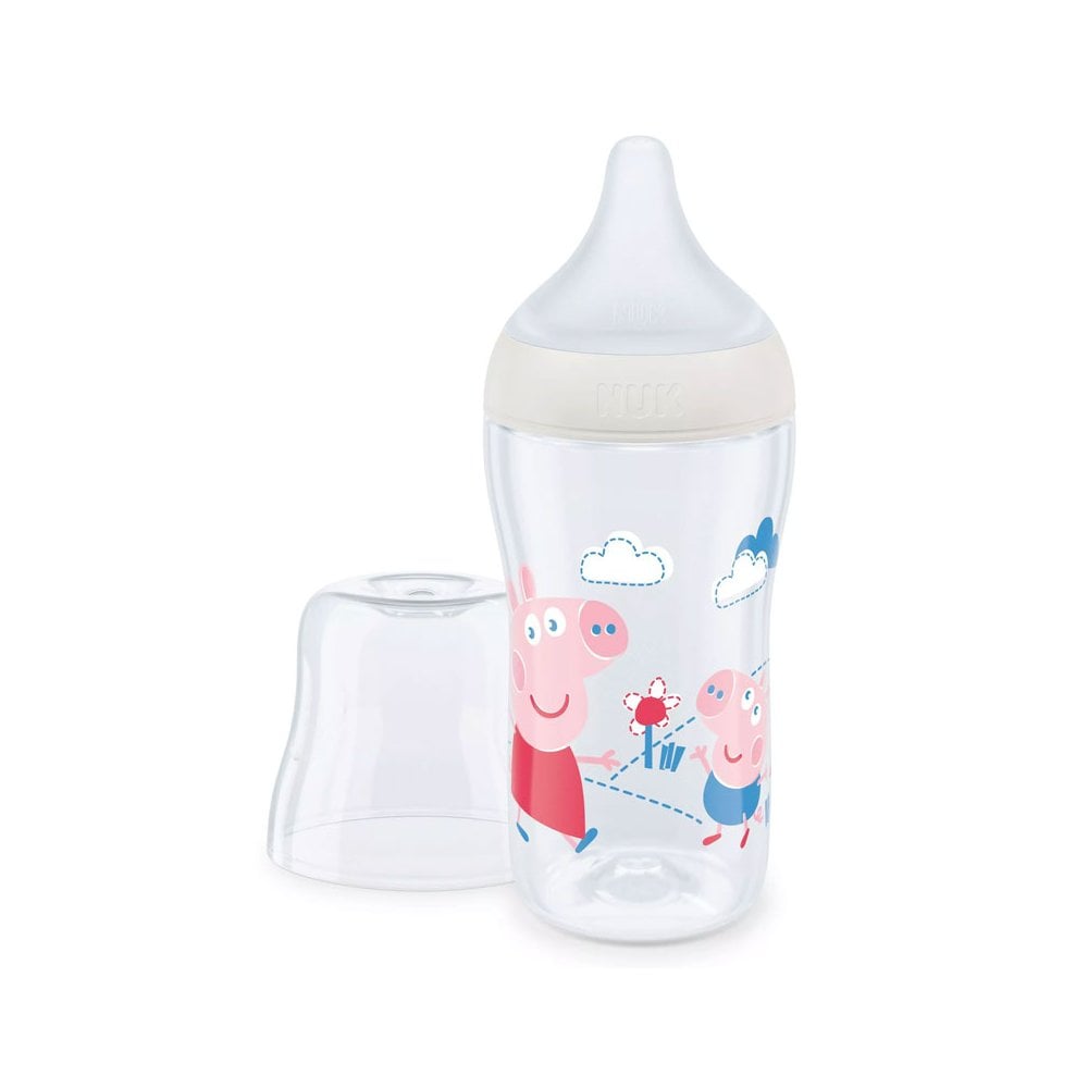 Peppa Pig Perfect Match Baby Bottle with Soft Silicone Teat 3m+ 260ml