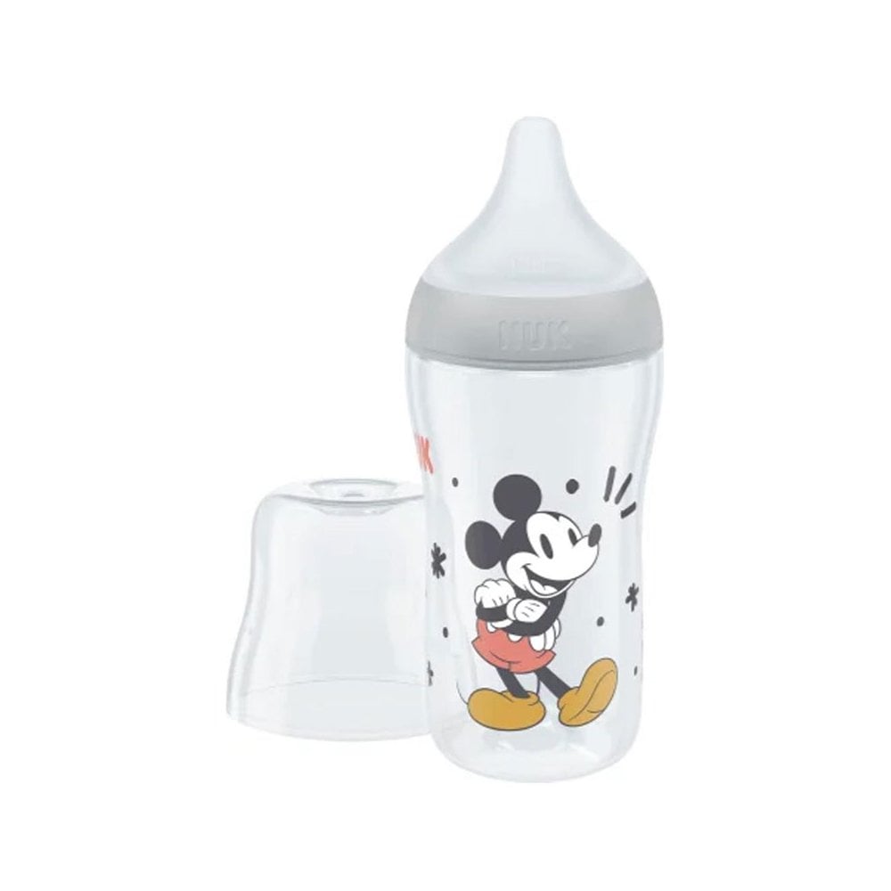 Disney Mickey Mouse Perfect Match Baby Bottle with Soft Silicone Teat 3m+ 260ml