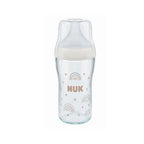 Perfect Match Baby Glass Bottle with Soft Silicone Teat 3m+ White 230ml