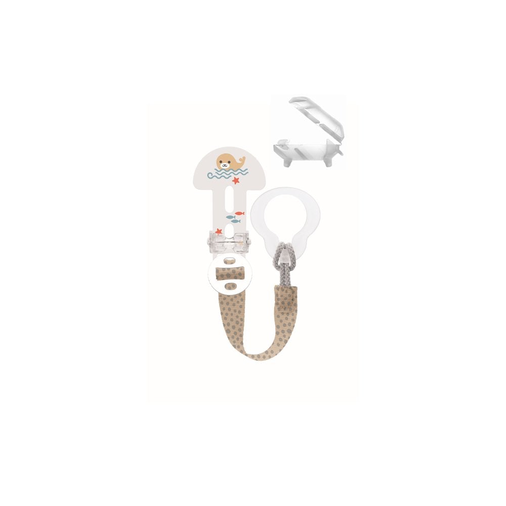 Clip it! & Cover - Pacifier Clip Grey 335U 1pc