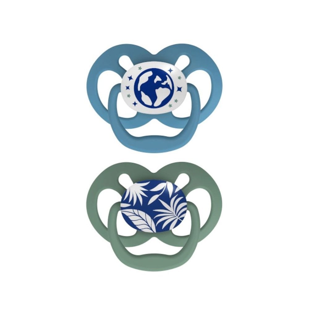 Advantage Glow in The Dark Silicone Soother Boy 6-18m 2pcs