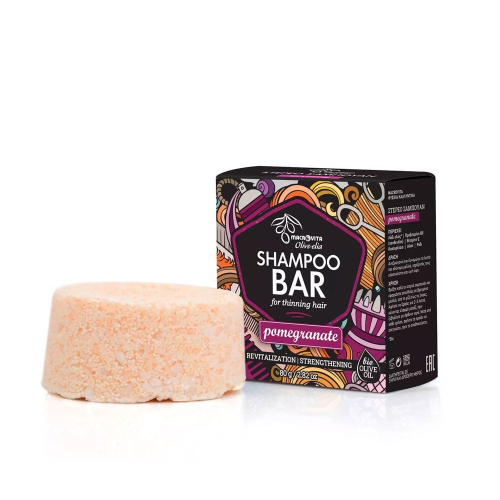 Shampoo Bar for Thinning Hair Pomegranate 80gr
