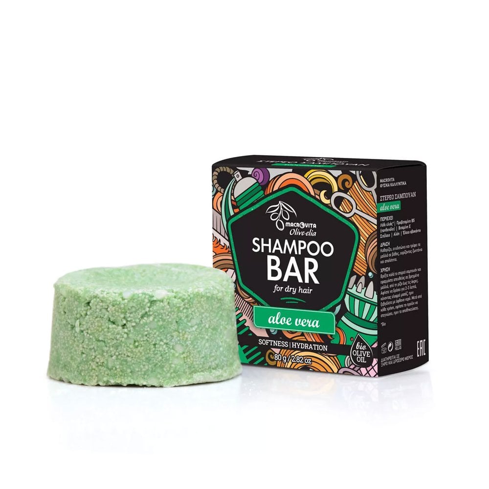 Shampoo Bar for Dry Hair Aloe Vera 80gr