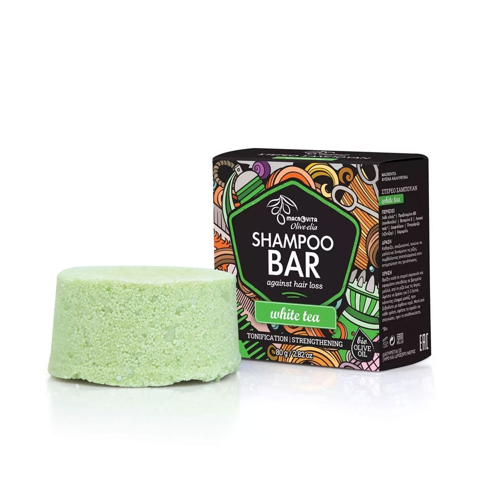 Shampoo Bar Against Hair Loss White tea 80gr