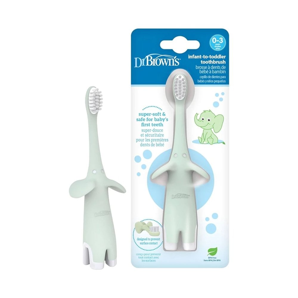 Infant-to-Toddler Toothbrush Elephant Mint 0-3yrs 1pc