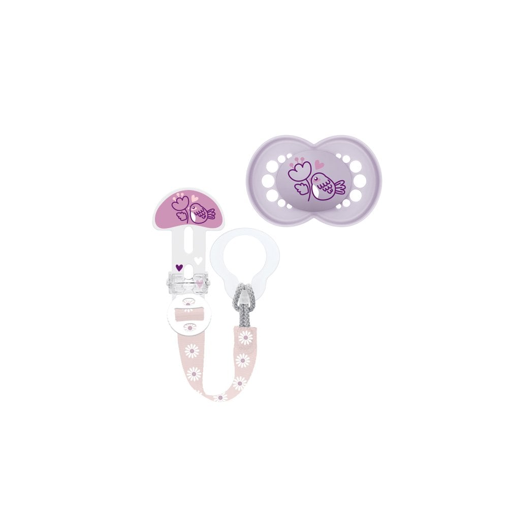 Original Soother 6-16m & Clip it! 319SGc Pink 1pc