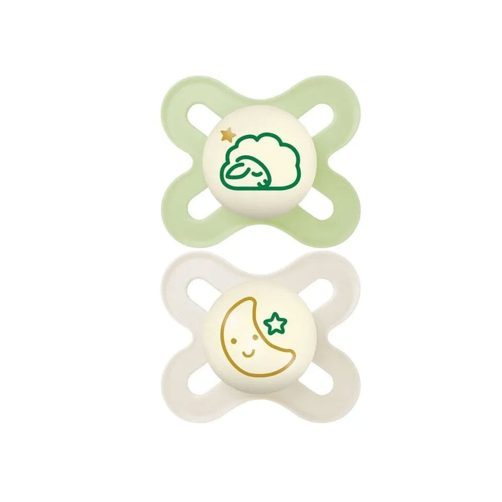 Original Start Silicone Soother 0-2 months Green 2pcs