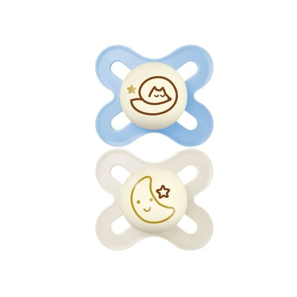 Original Start Silicone Soother 0-2 months Blue 2pcs