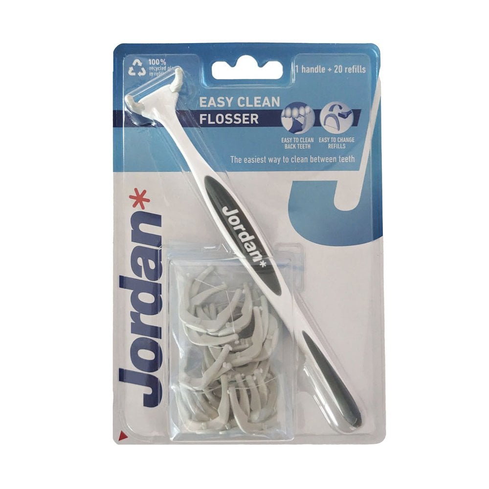 Easy Clean Flosser Handle Gray & 20 Refills