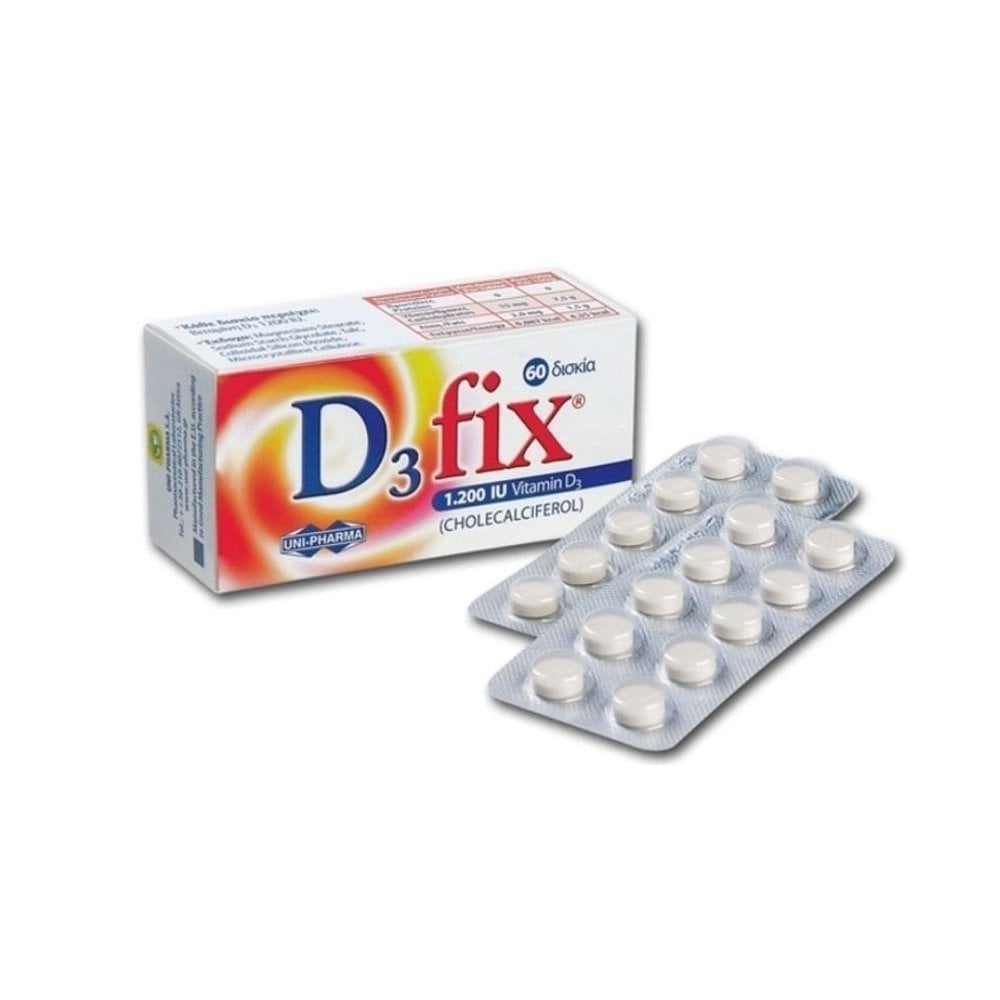 D3 Fix Vitamin D3 1200iu 60tbs