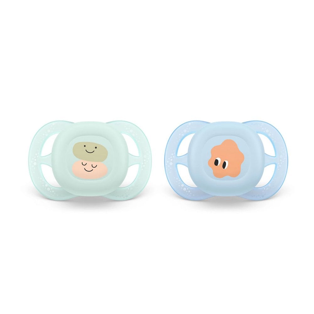 Ultra Start Orthodontic Silicone Soother SCF075/04 0-2m 2pcs