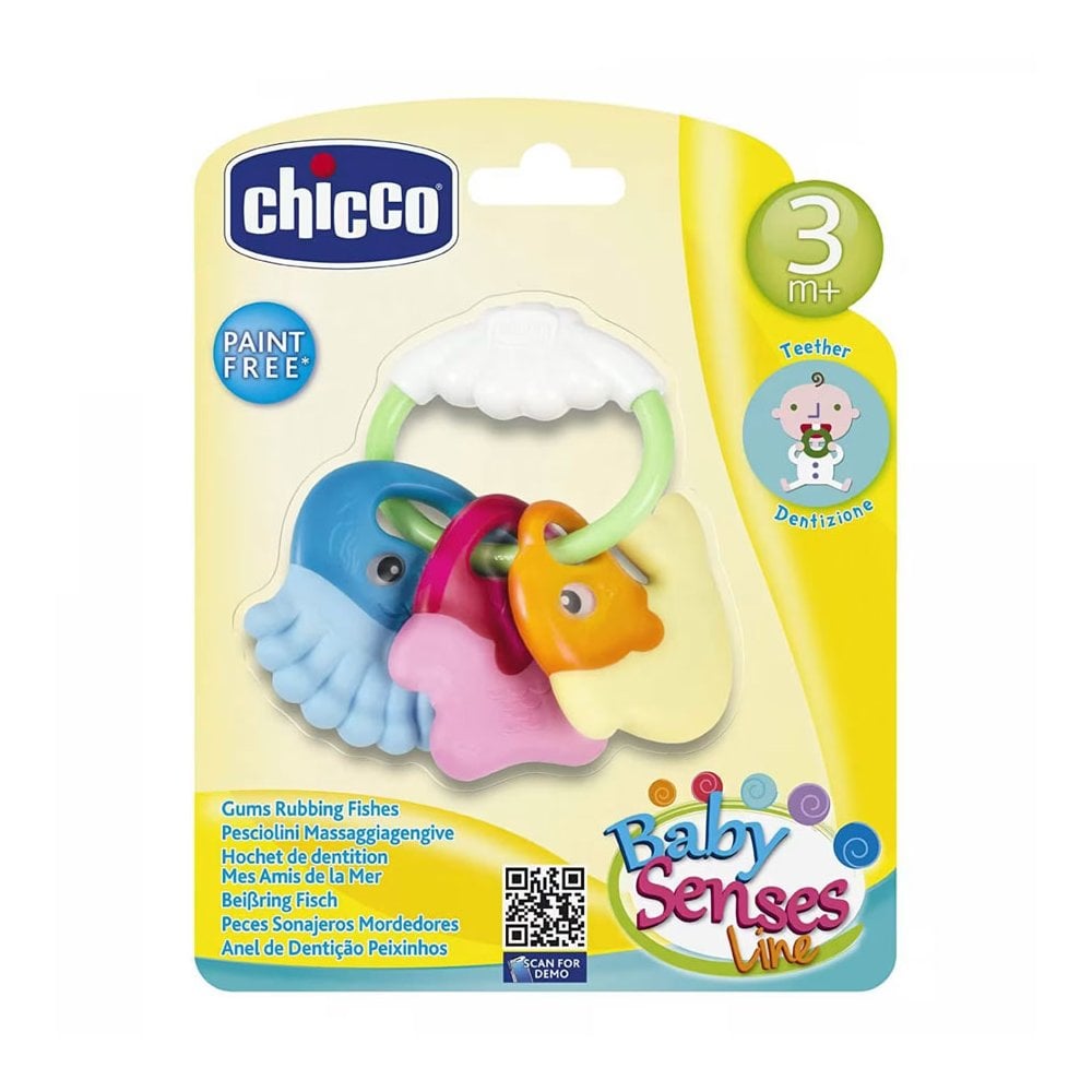 Chicco Fish Rattle Teether 3m+ 1pc