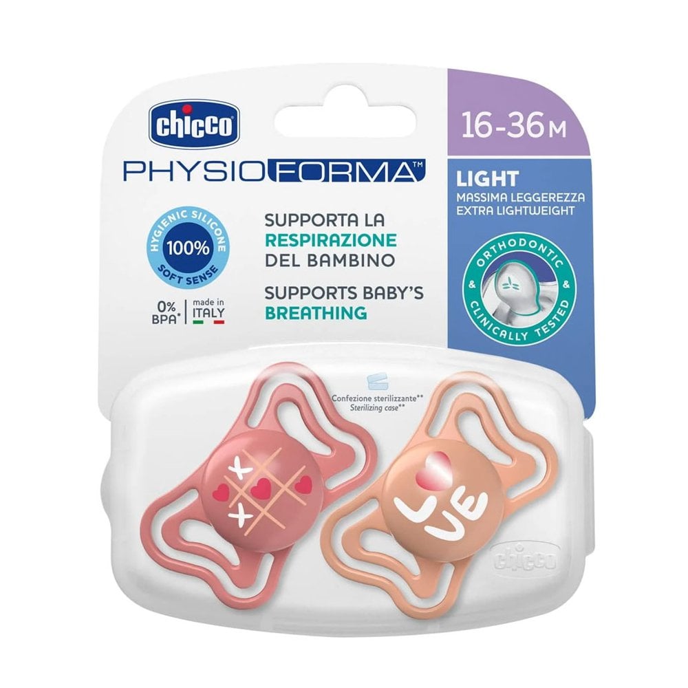 PhysioForma Light Soother Pink 16-36m 2pcs
