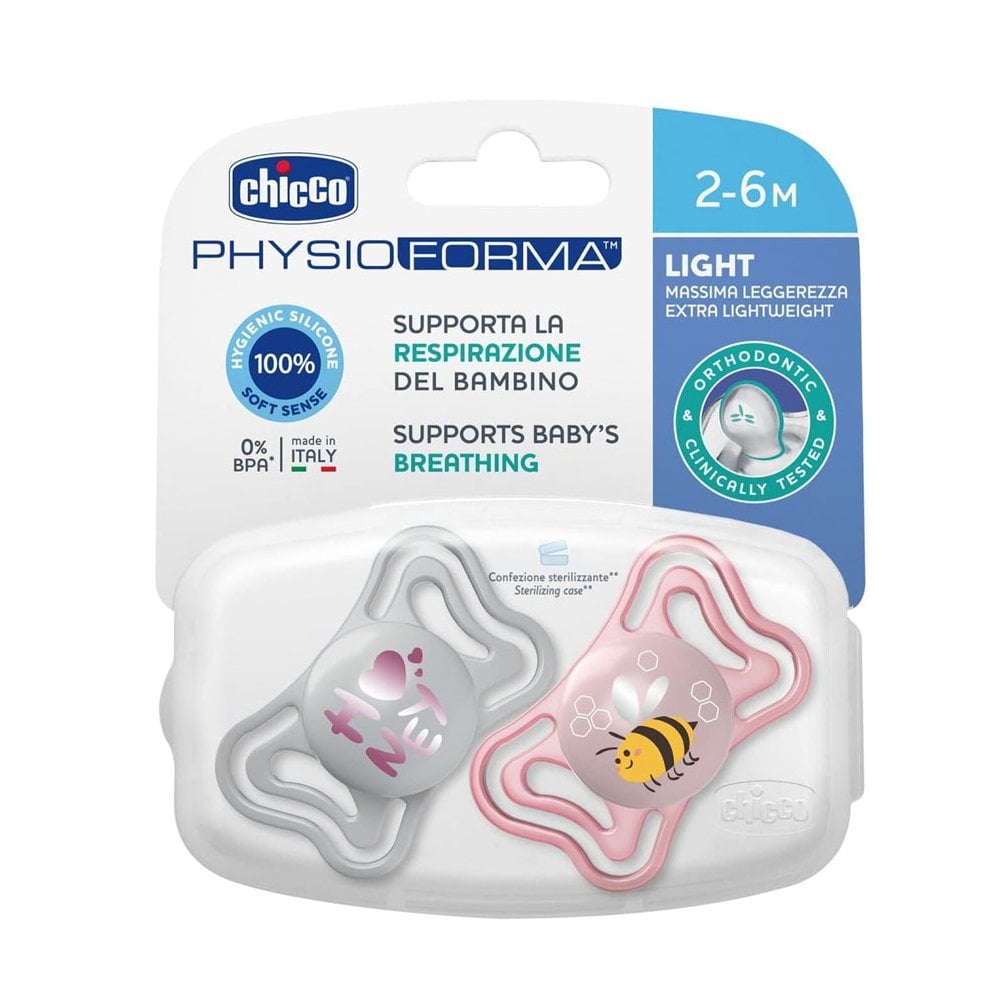 Soother Light PhysioForma Pink 2-6m 2pcs