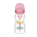 Options+ Wide Neck Anti-Colic Bottle 0+m Pink Flowers 270ml