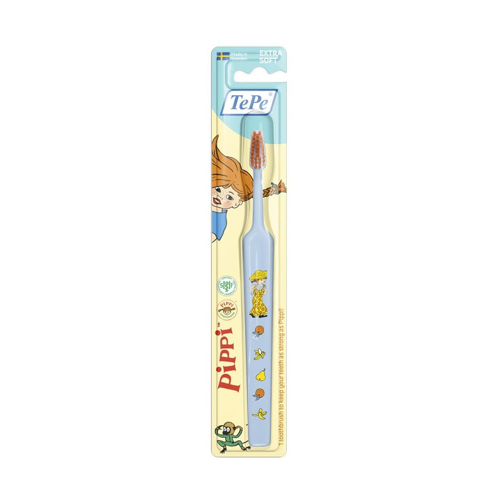 Kids XSoft Toothbrush Pippi 4+ Light Blue 1pc