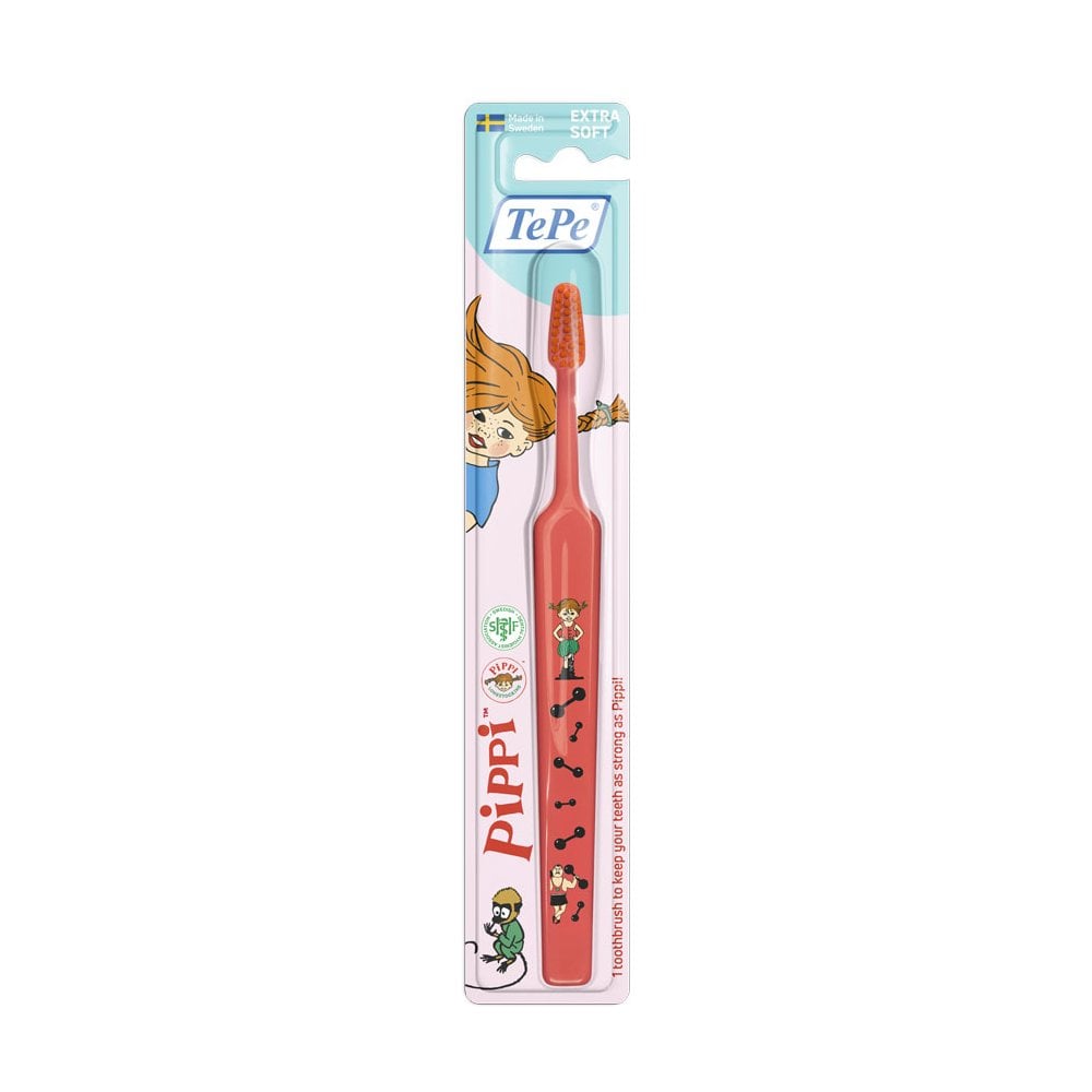 Kids XSoft Toothbrush Pippi 4+ Coral 1pc