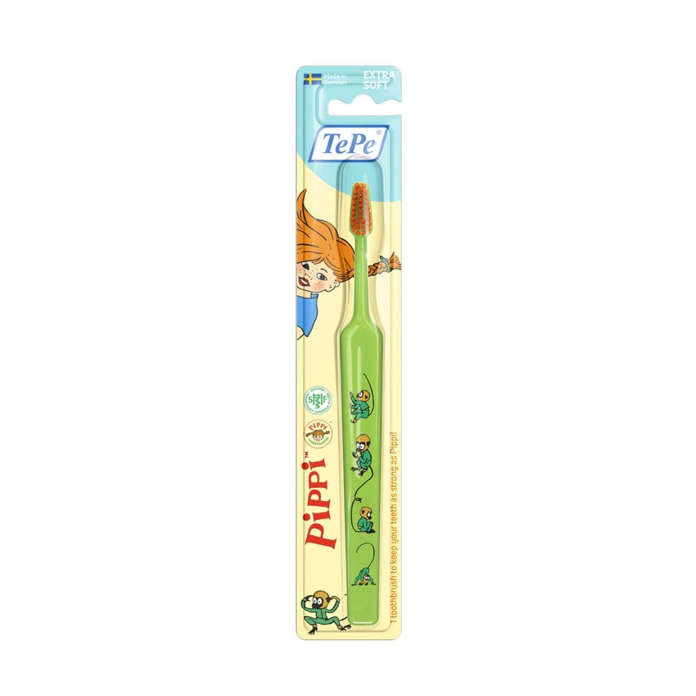 Kids XSoft Toothbrush Pippi 4+ Green 1pc