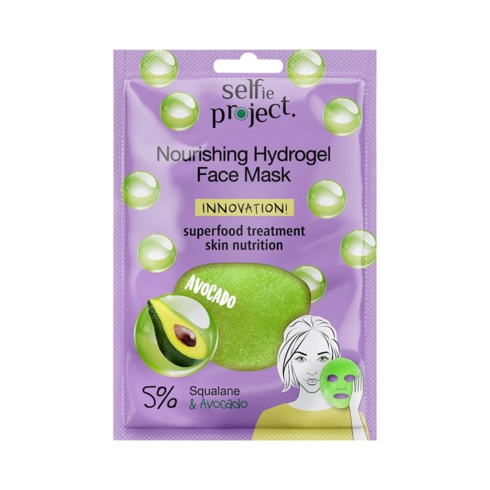 Selfie Project Sheet Mask Nourishing Hydrogel Mask Avocado 1pc
