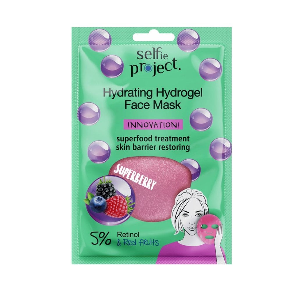 Selfie Project Hydrating Hydrogel Face Mask Superberry 1pc
