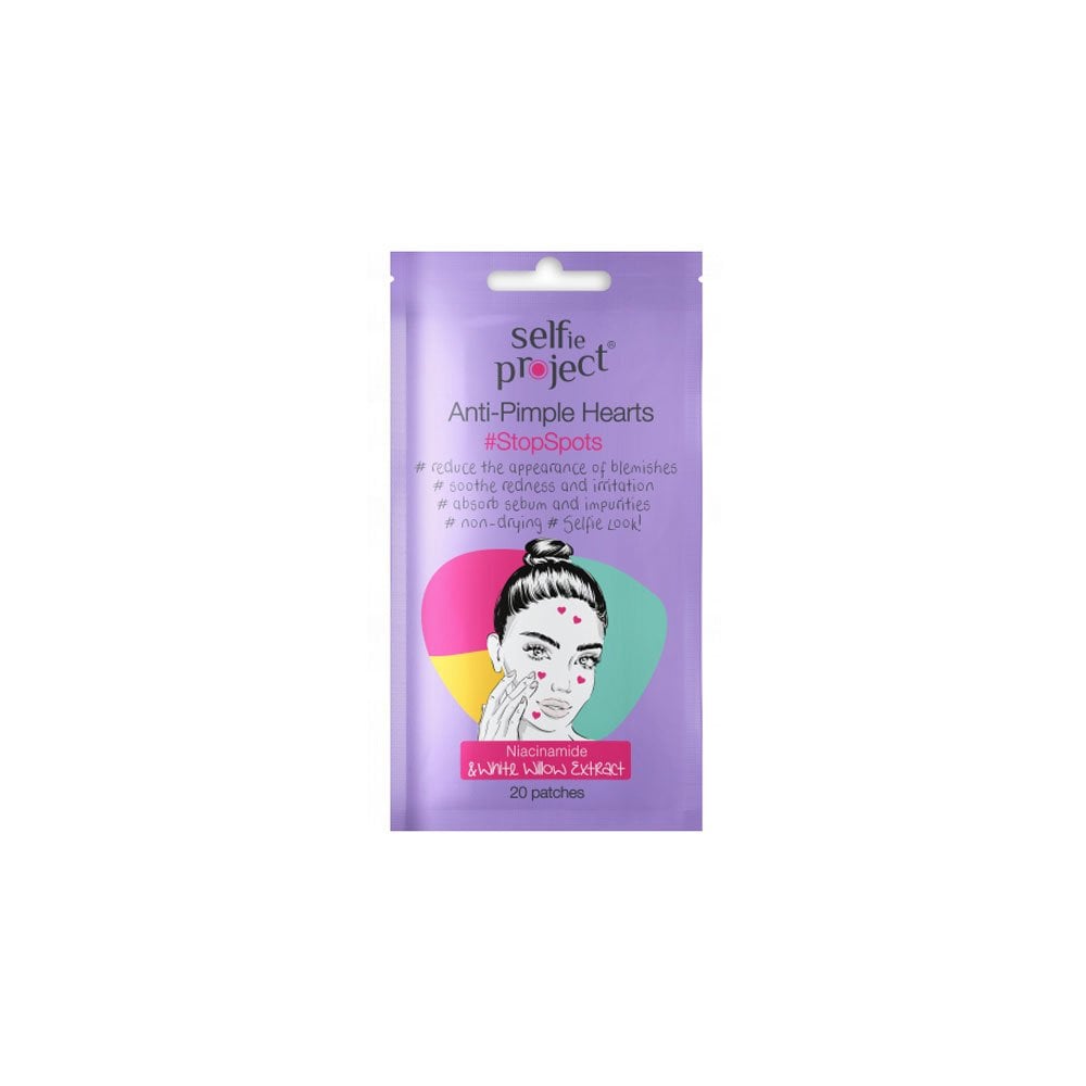 Selfie Project Anti-Pimple Patches for Acne Heart Shaped 20pcs