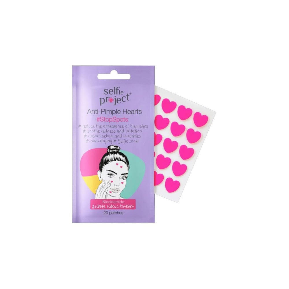 Selfie Project Anti-Pimple Patches for Acne Heart Shaped 20pcs