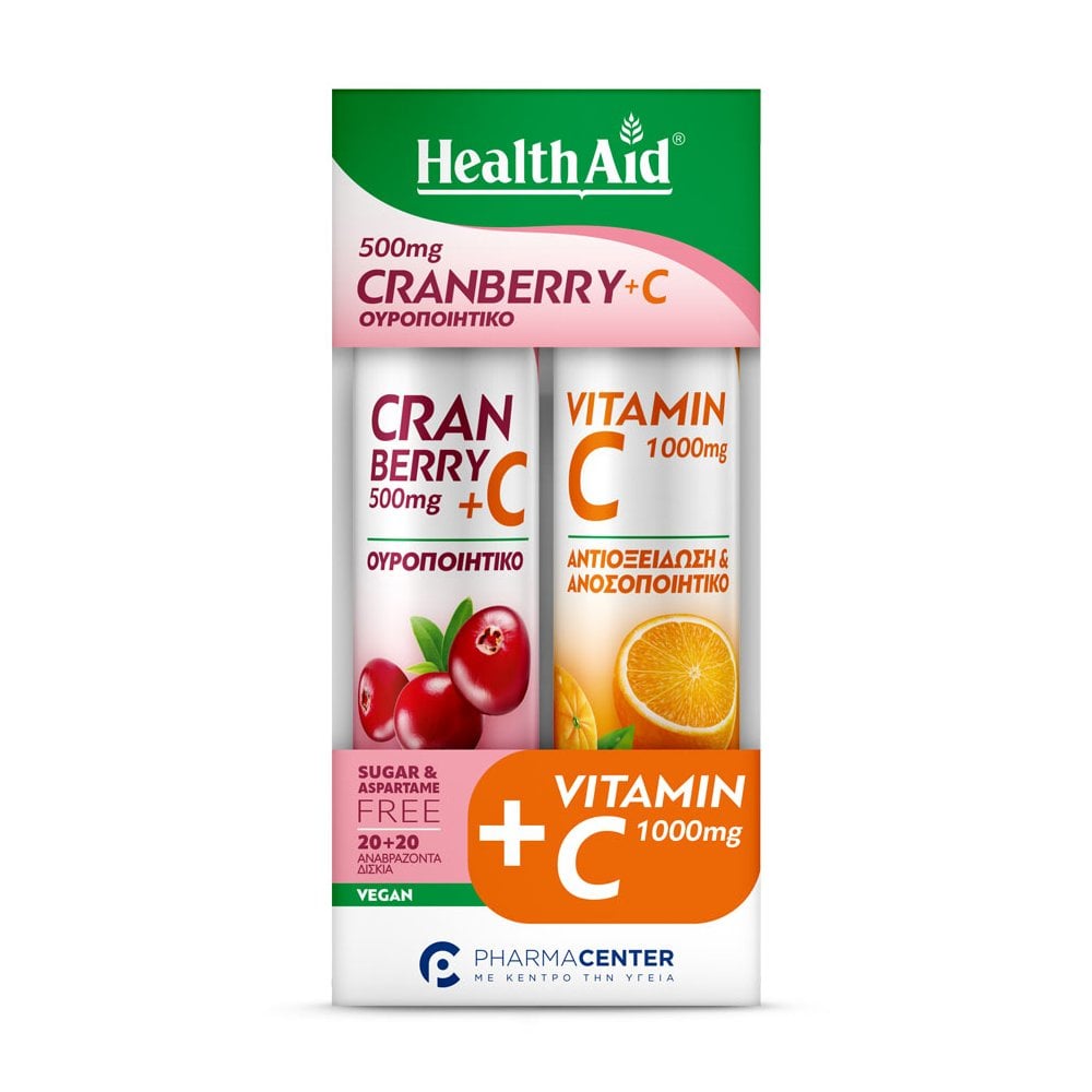 Cranberry 20eff.tabs & Vitamin C 1000mg Orange 20eff.tabs