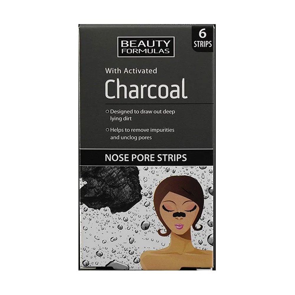 Charcoal Nose Pore Strips Cleansing Nose Strips with Activated Carbon 6pcs