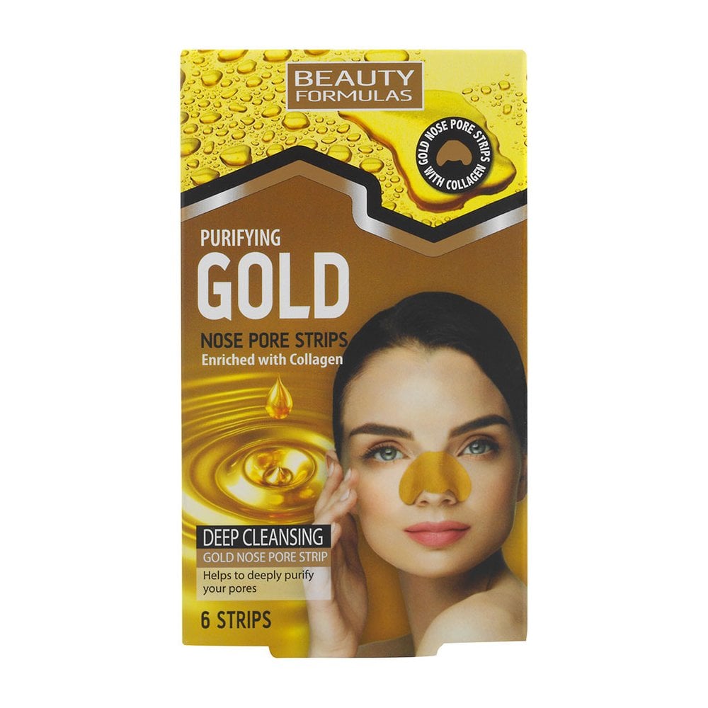 Gold Nose Pore Cleansing Strips with Collagen 6pcs