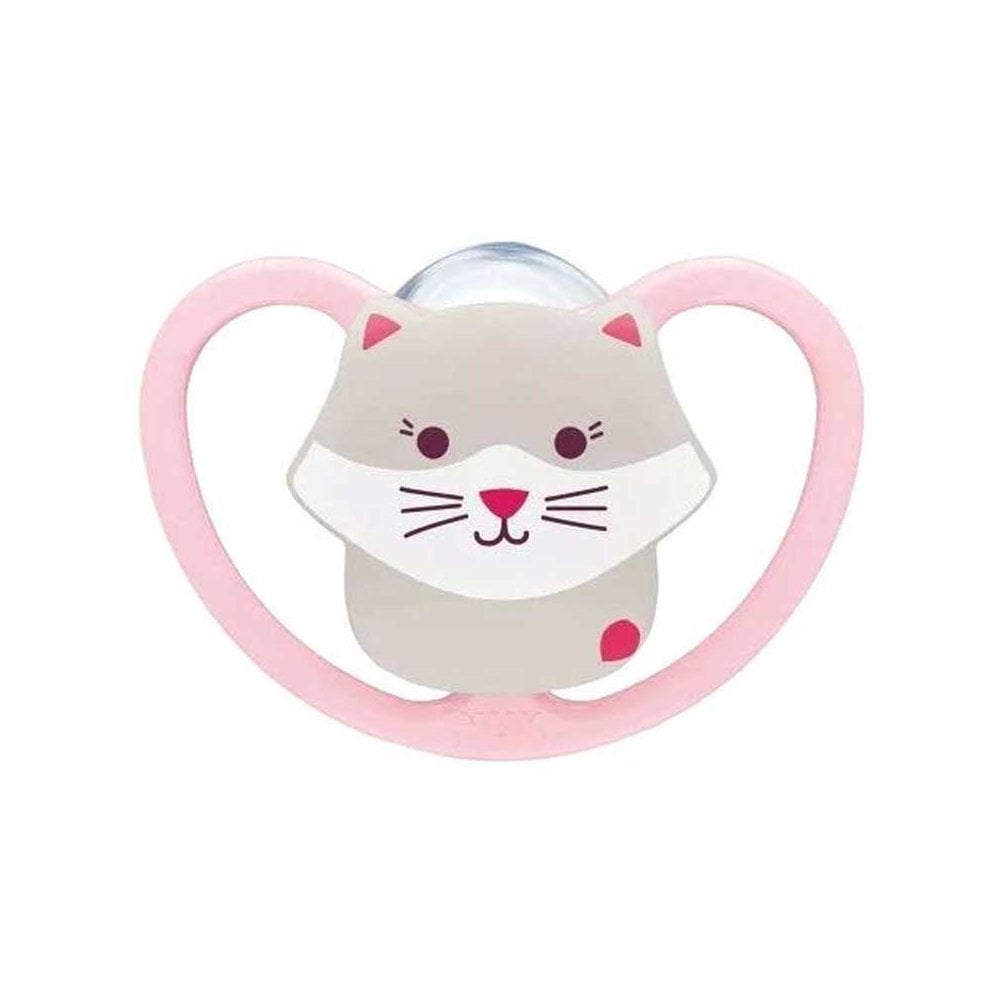 Perfect Match Air Silicone Soother Pink Cat 18-36m 1pc