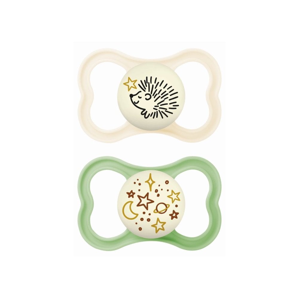 Supreme Night Silicone Soother 16+m Cream 298SUc 2pcs