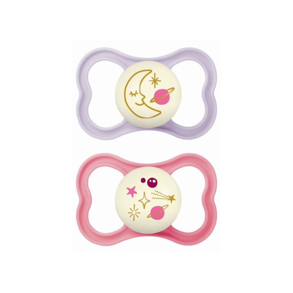 Air Night Silicone Soother 16m+ Pink 277SGc 2pcs