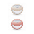 Perfect Match Silicone Soother 0-6m Orange & Beige 2pcs