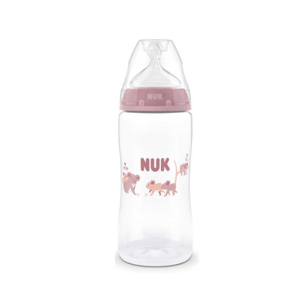Plastic Baby Bottle First Choice Plus PP with Silicone Teat & Temperature Indicator Coala 3m+ 300ml