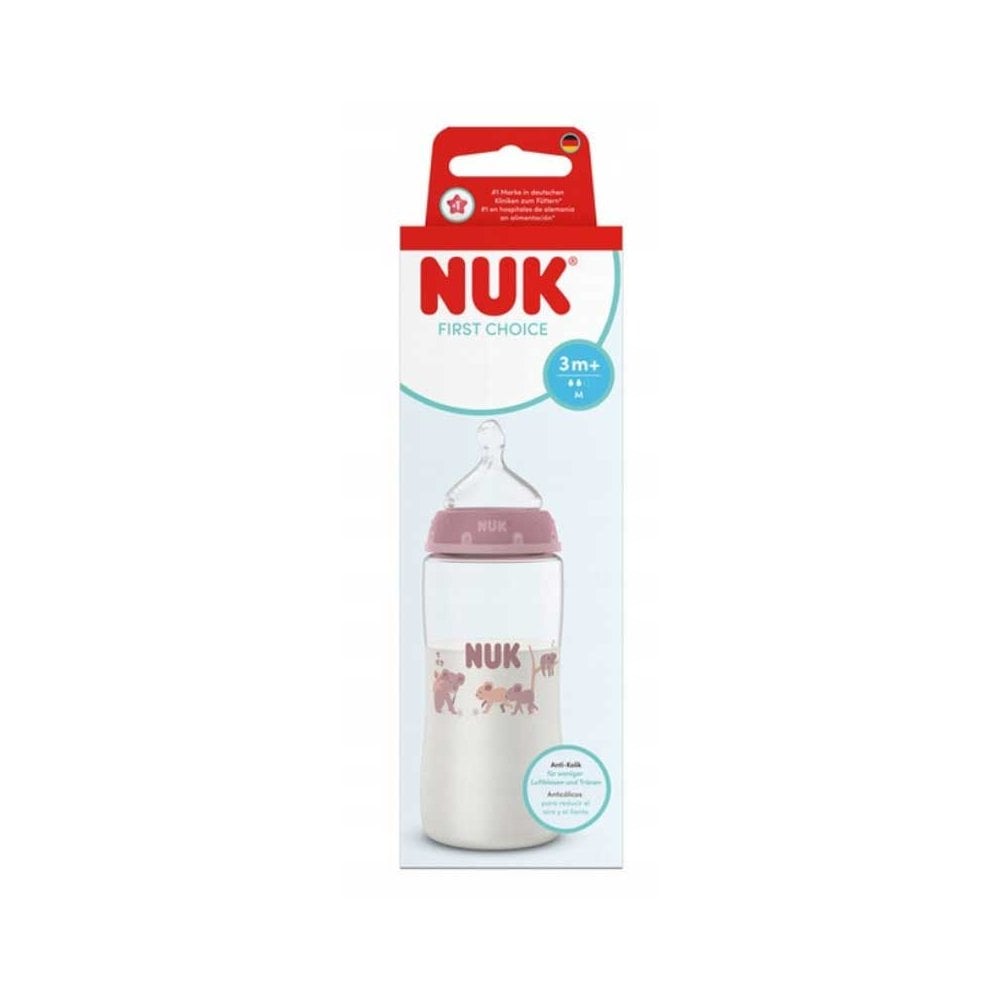 Plastic Baby Bottle First Choice Plus PP with Silicone Teat & Temperature Indicator Coala 3m+ 300ml