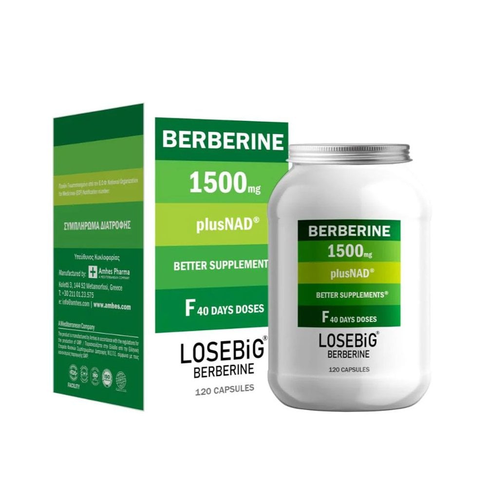LOSEBiG Berberine 1500mg plusNAD 120caps