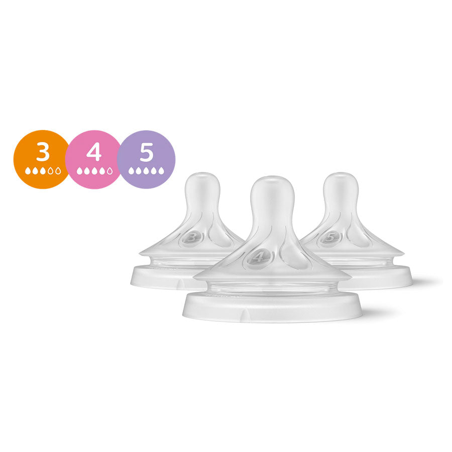 Natural Response Mix & Match Pack SCY960/03 Silicone Teats 3pcs