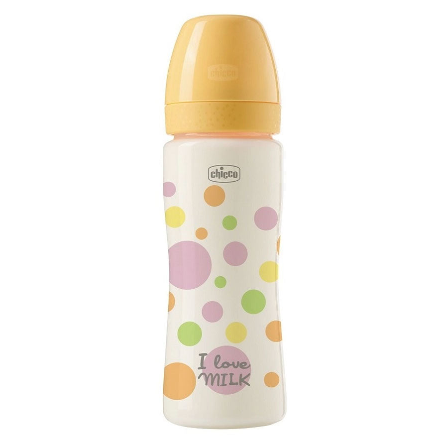 Perfect Easy Plastic Anti-Colic Bottle Yellow 4m+ 330ml
